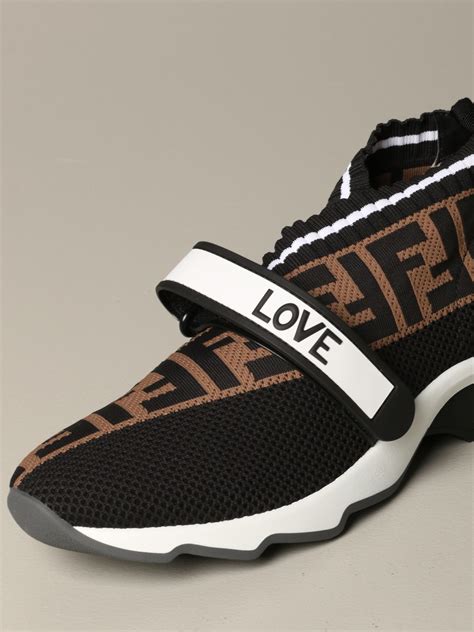 fendi black sneakers women's